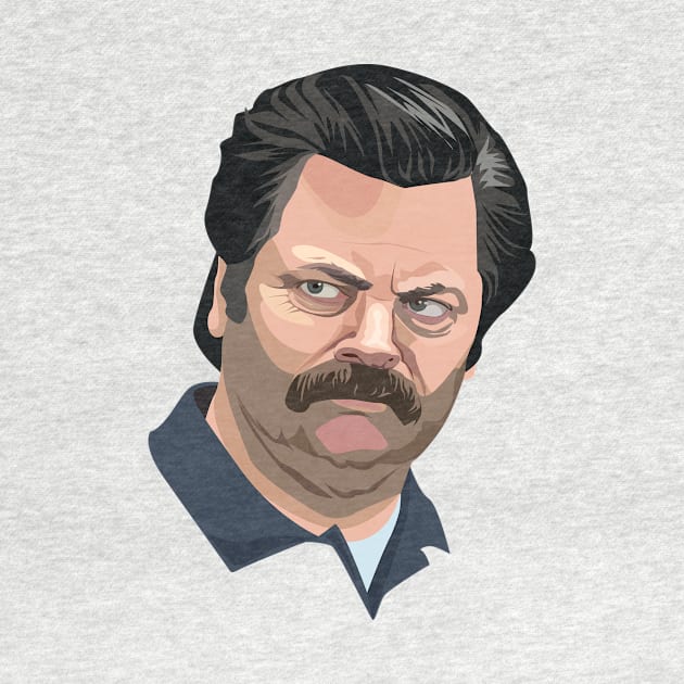 Ron Swanson by RebekahLynneDesign